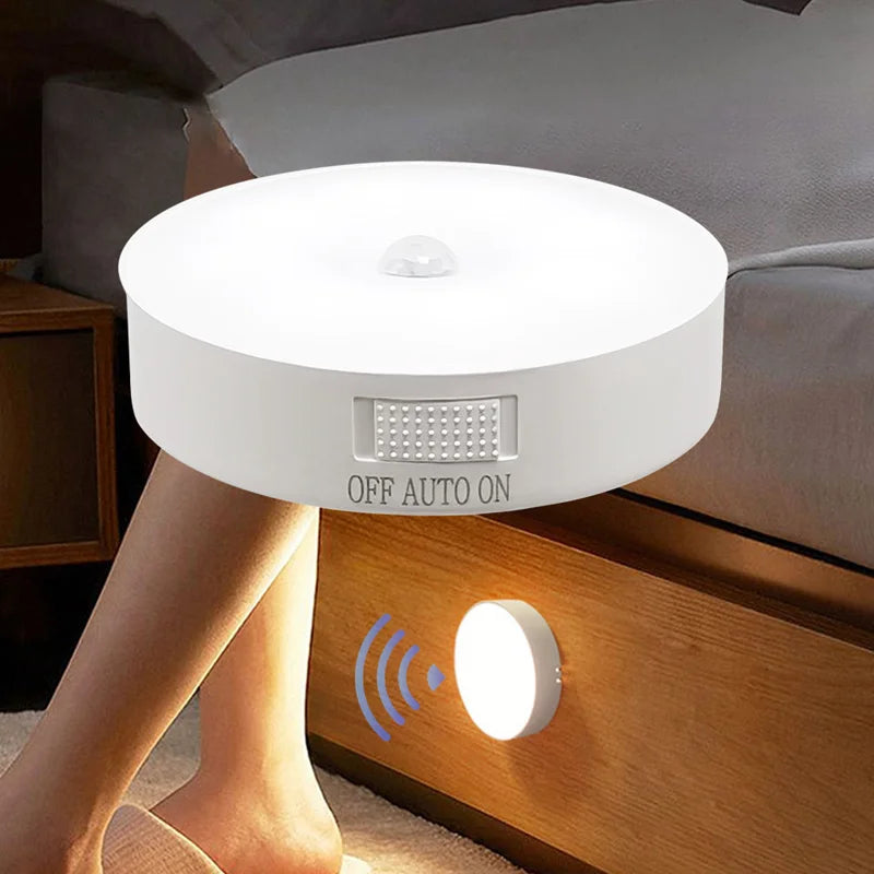 🌙 Motion Sensor Night Light – USB Rechargeable, Auto On/Off, Perfect for Bedroom, Kitchen & Hallway