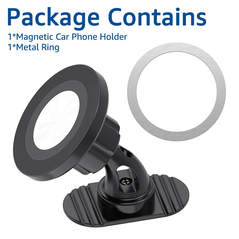 360° Magnetic Car Phone Holder – Universal Dashboard Mount