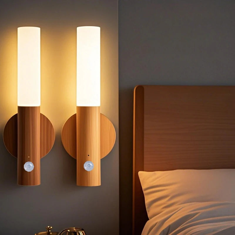Magnetic LED Wall Light – Motion Sensor, USB Rechargeable, Warm & Cool White