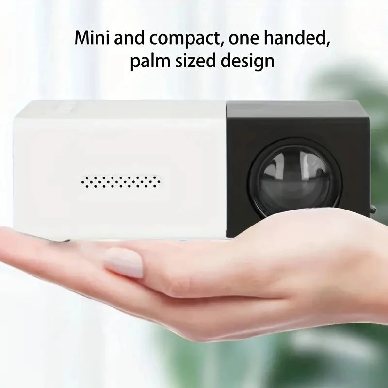 YG300 Mini Portable Projector – HD Home Cinema, USB & HDMI, Indoor & Outdoor