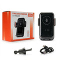 15W Wireless Car Phone Holder & Charger – Auto-Sensing, One-Touch Release, 360° Rotation | Qi Certified