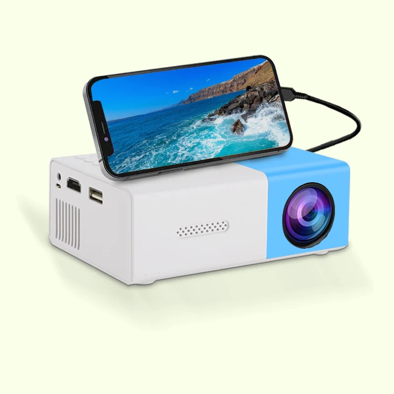 YG300 Mini Portable Projector – HD Home Cinema, USB & HDMI, Indoor & Outdoor