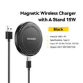Essager 15W Magnetic Wireless Charger with 360° Rotating Stand – Fast Charging for iPhone 17/16/15/14 Pro Max & AirPods