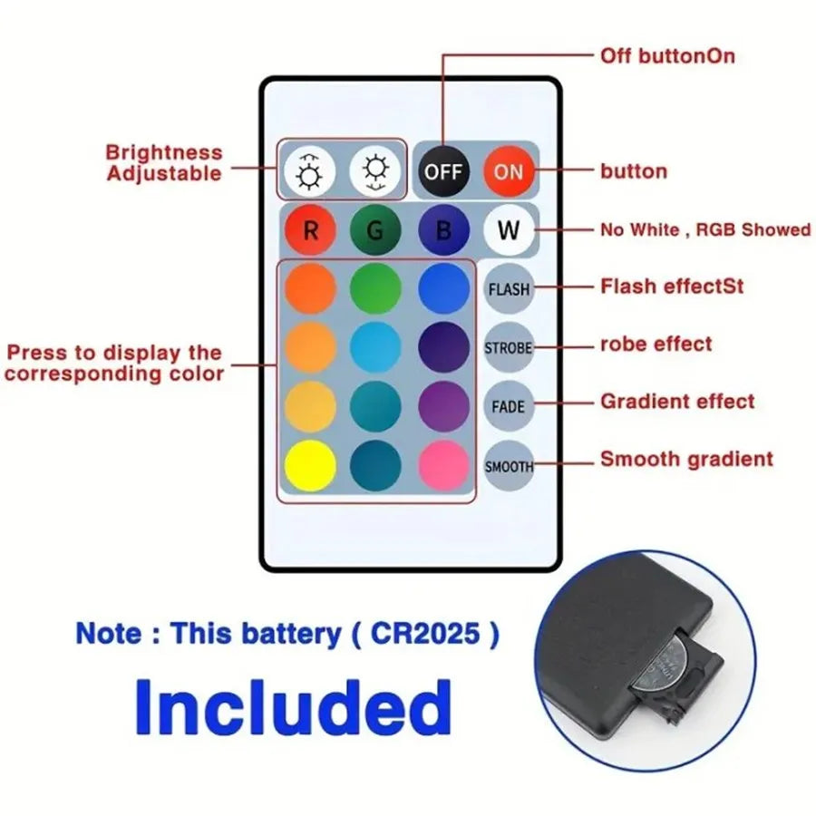 🌈 Bluetooth LED Strip Lights – RGB Smart App Control, TV Backlight & Room Decor (1m–5m)
