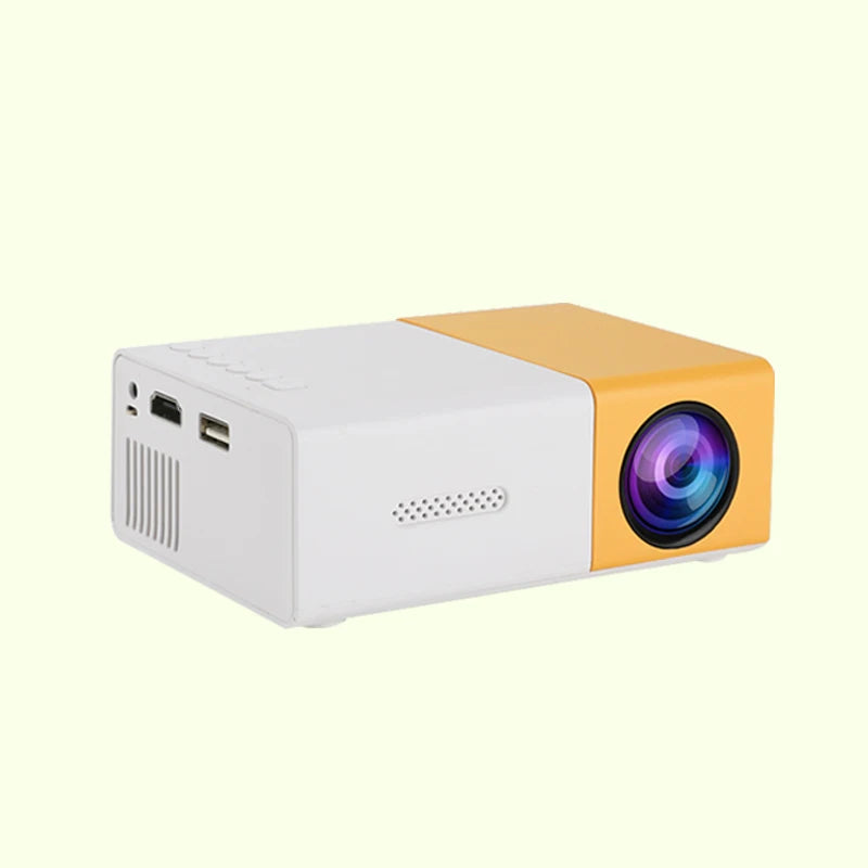 YG300 Mini Portable Projector – HD Home Cinema, USB & HDMI, Indoor & Outdoor